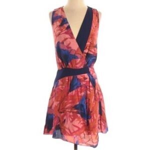 Leifsdottir Asymmetrical Dress Navy Size 0 Silk